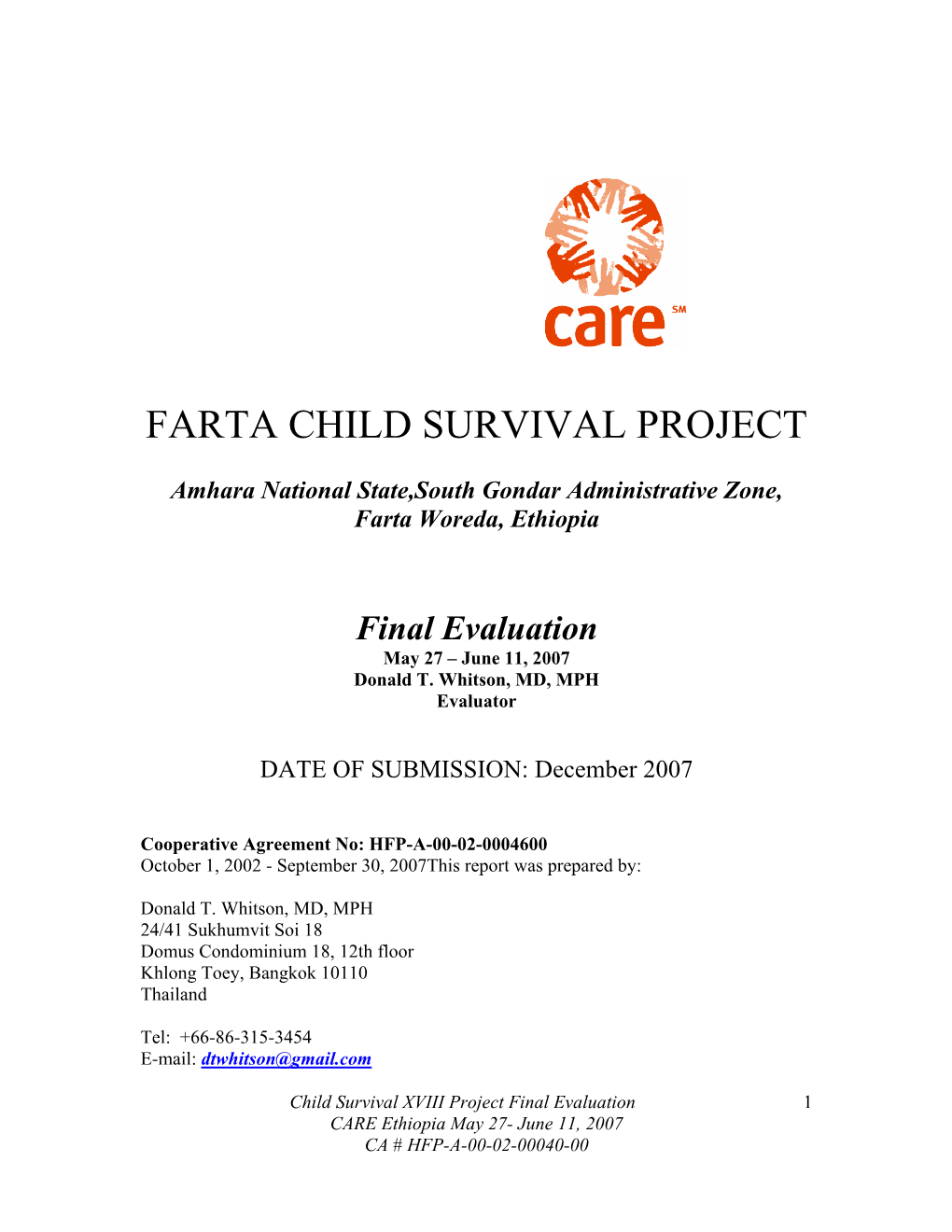 Farta Child Survival Project