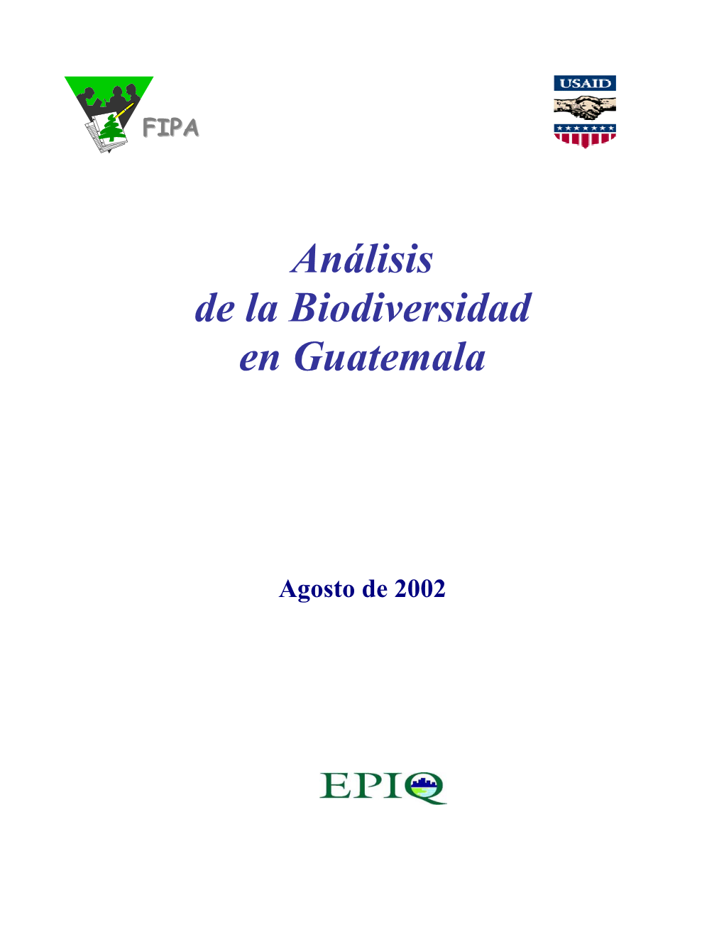 Análisis De La Biodiversidad En Guatemala
