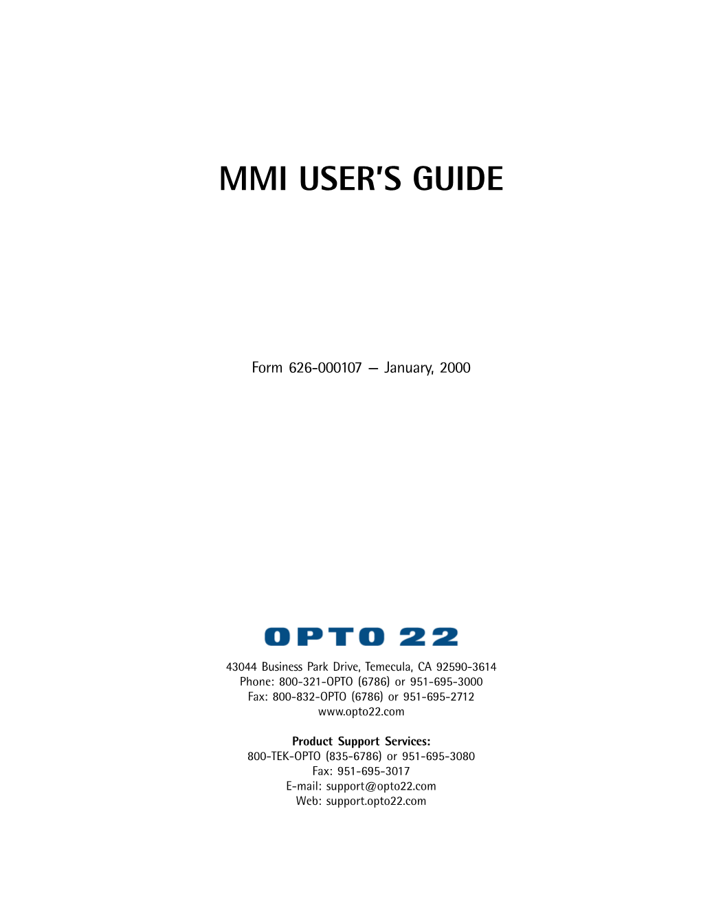 Mmi User's Guide