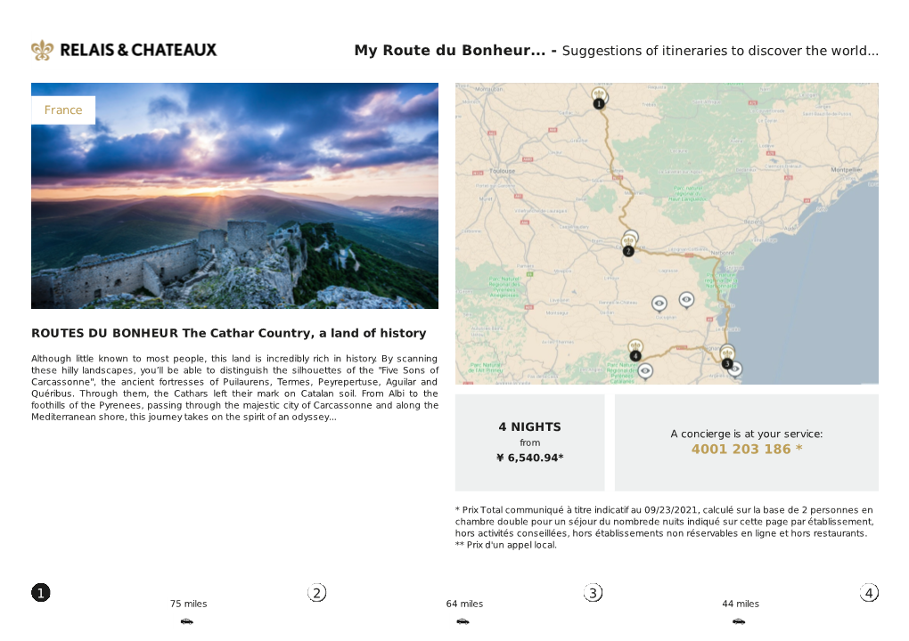 ROUTES DU BONHEUR the Cathar Country, a Land of History