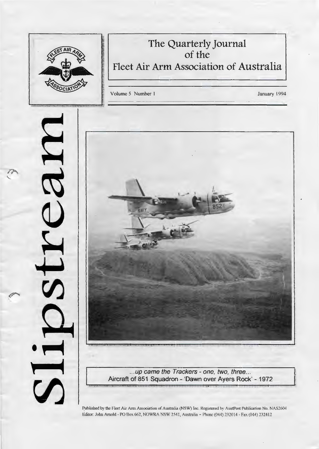 The Quarterly Journal of the Fleet Air Arm Association of Australia