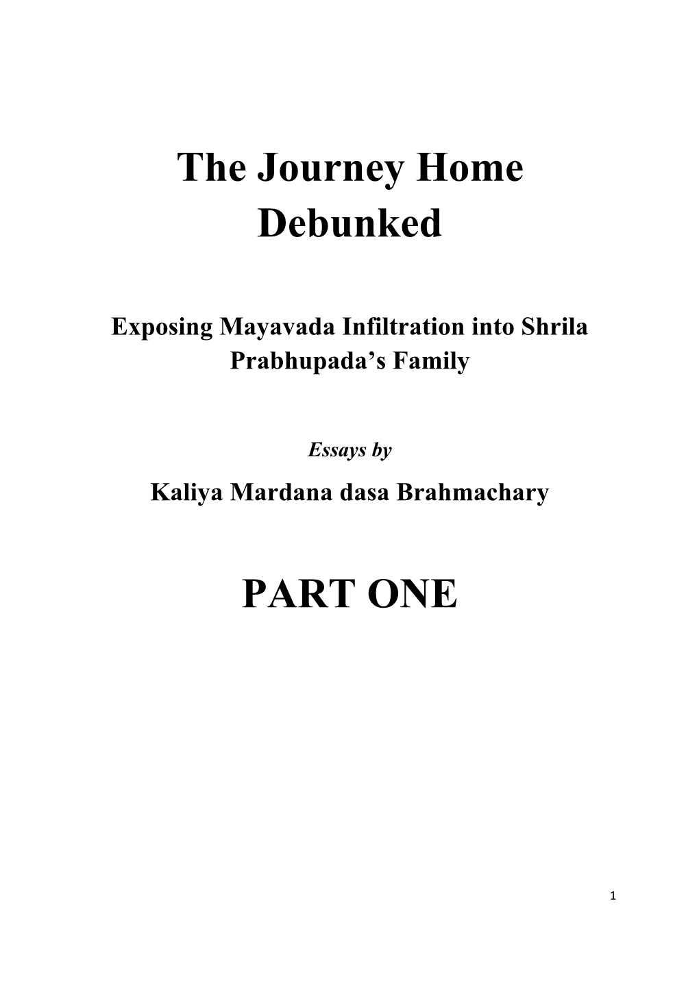 The-Journey-Home-Debunked