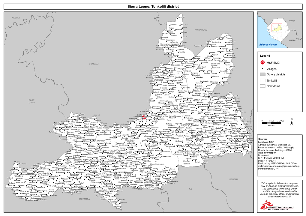 Sierra Leone: Tonkolili District