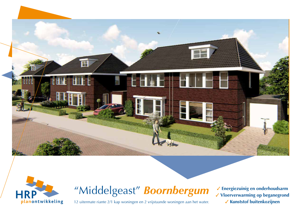 Boornbergum ✓ Vloerverwarming Op Beganegrond 12 Uitermate Riante 2/1 Kap Woningen En 2 Vrijstaande Woningen Aan Het Water