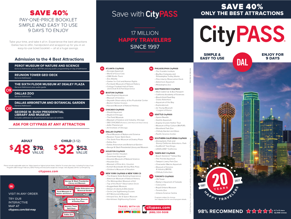 Save with ONLY the BEST ATTRACTIONS PAYONEPRICE BOOKLET SIMPLE and EASY to USE 9 DAYS to ENJOY 17 MILLION