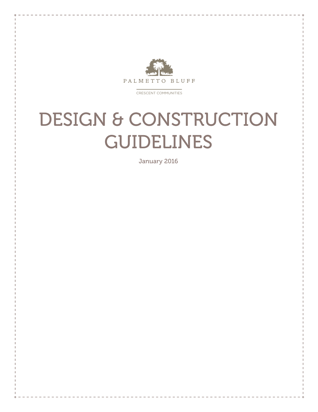 Design & Construction Guidelines