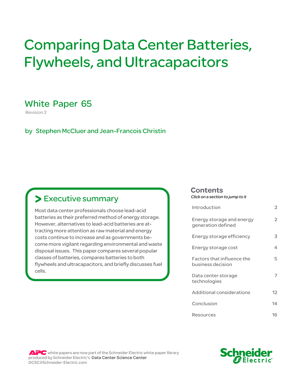 Comparing Data Center Batteries, Flywheels, and Ultracapacitors