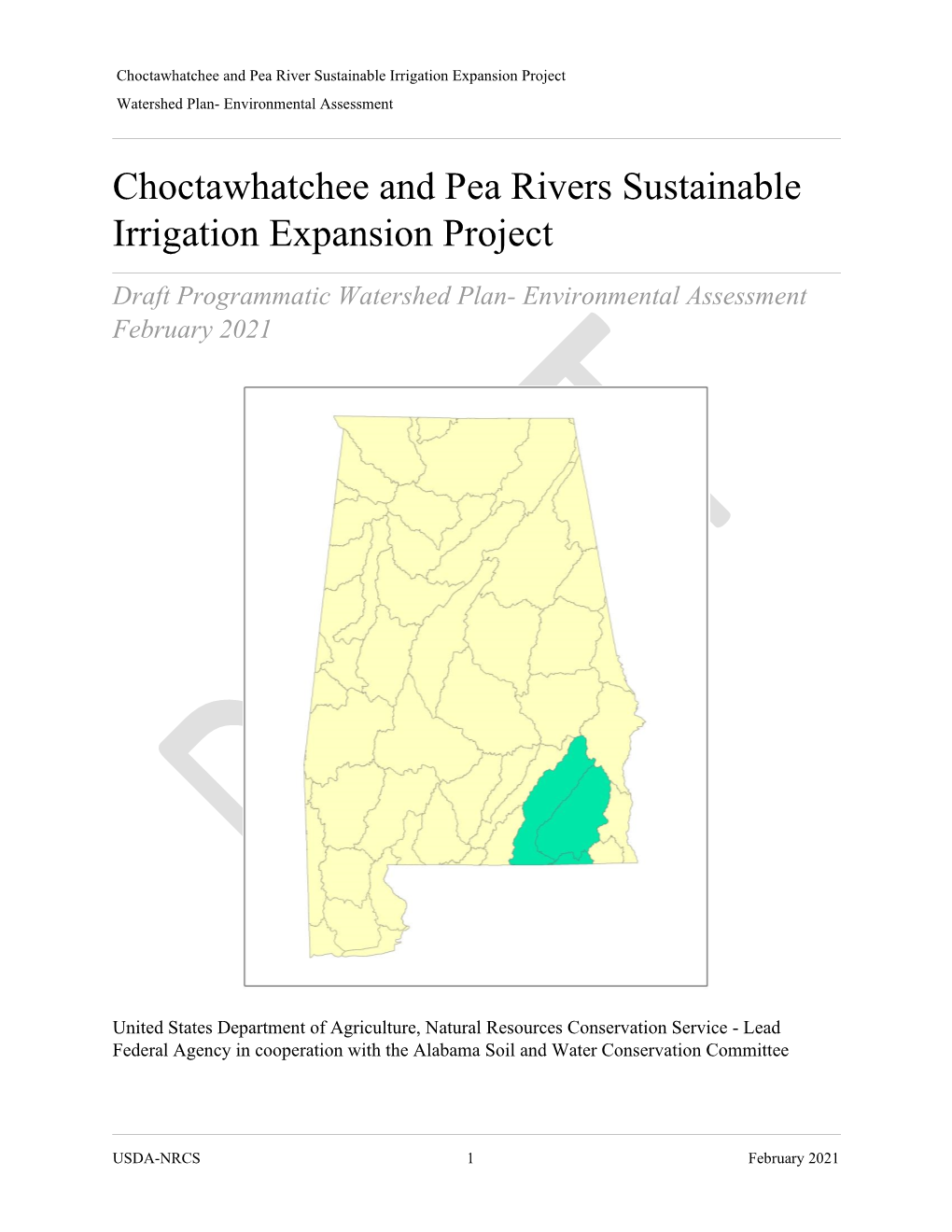 Choctawhatchee and Pea Rivers Sustainable Irrigation Expansion Project