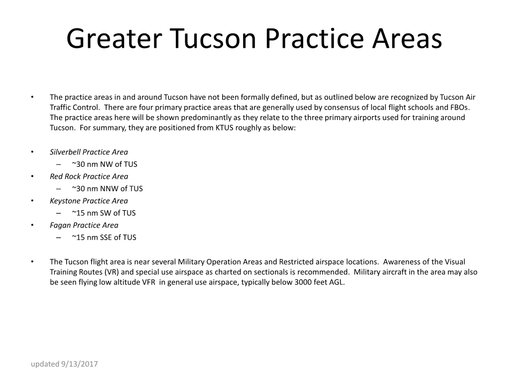 Tucson Practice Areas