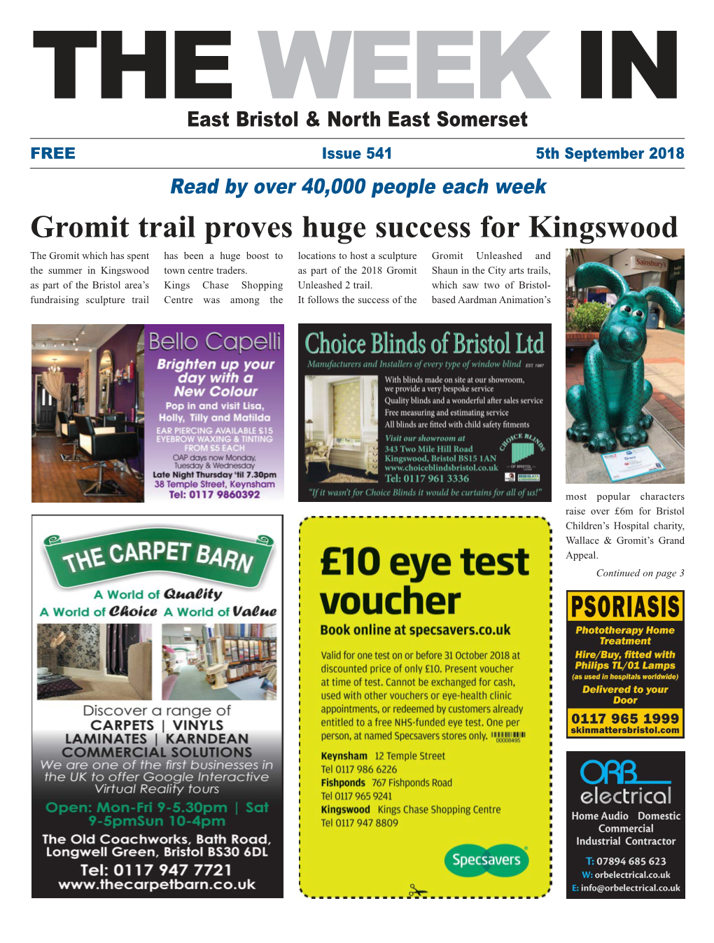 Gromit Trail Proves Huge Success for Kingswood