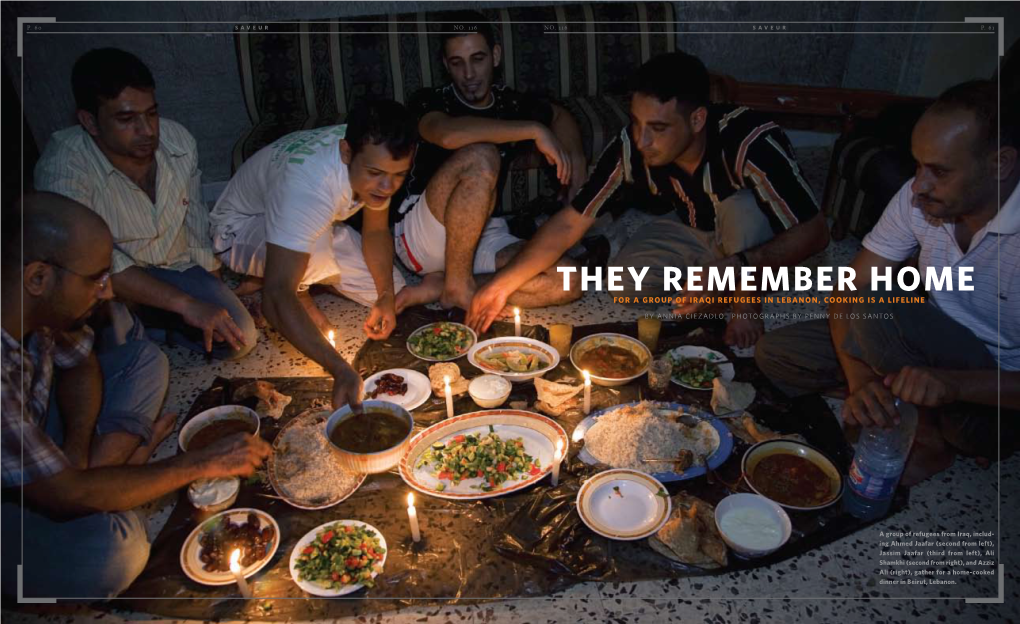 They Remember Home for a Group of Iraqi Refugees in Lebanon, Cooking Is a Lifeline