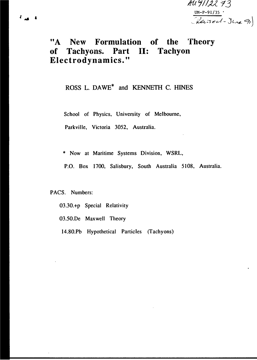 A New Formulation of the Theory of Tachyons. Part II: Tachyon Electrodynamics.