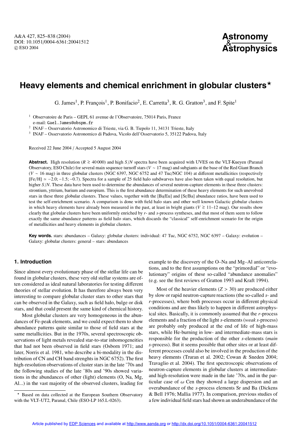 Heavy Elements and Chemical Enrichment in Globular Clusters