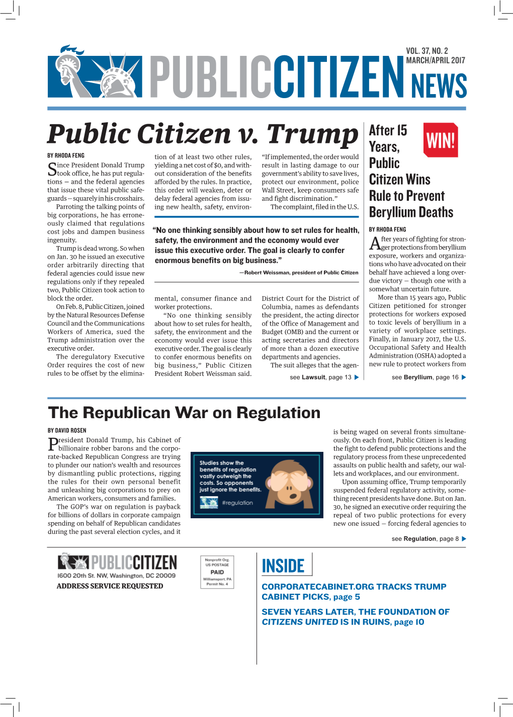 Public Citizen V. Trump