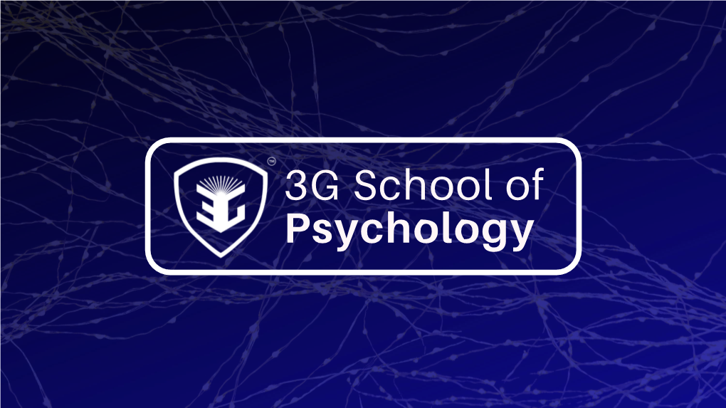 Social Psychology Cognitive Psychology Social Psychology Biological Psychology Personality Psychology 3G School of Psychology