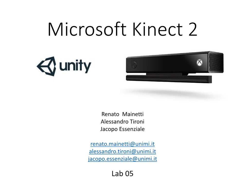 Microsoft Kinect 2