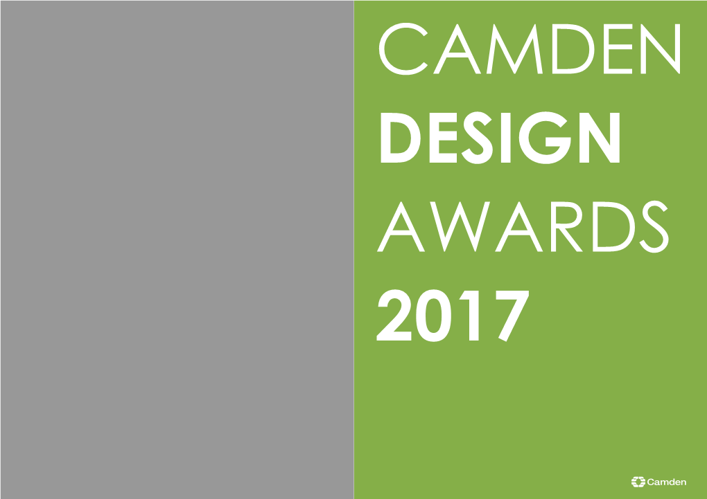 Camden Design Awards 2017 Brochure