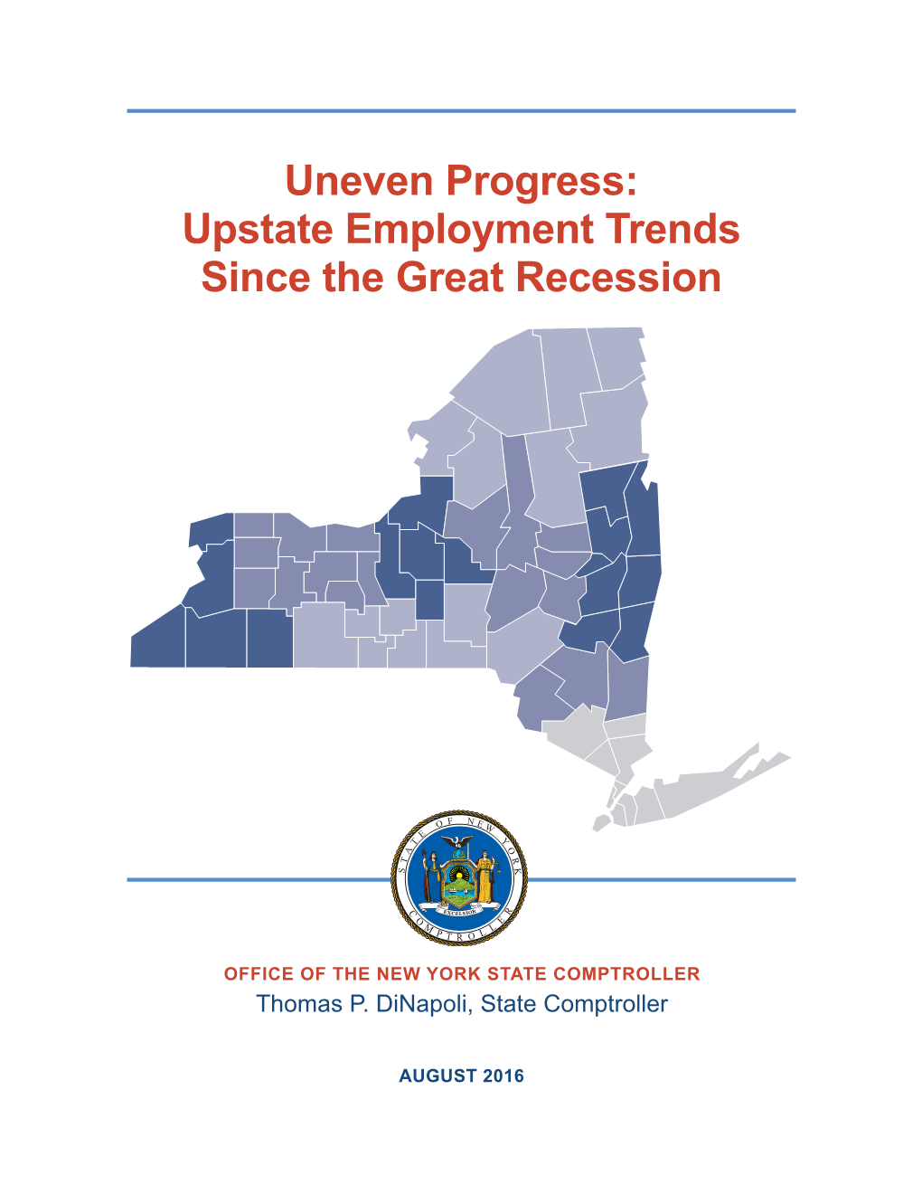 Upstate Employment Trends Since the Great Recession, August 2016
