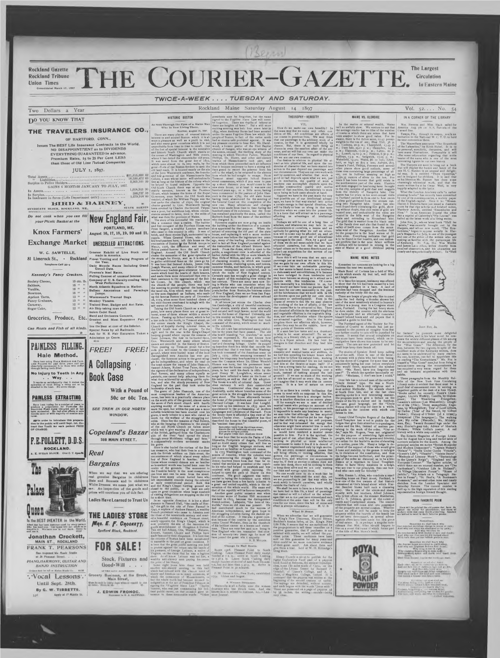 Courier Gazette : August 14, 1897