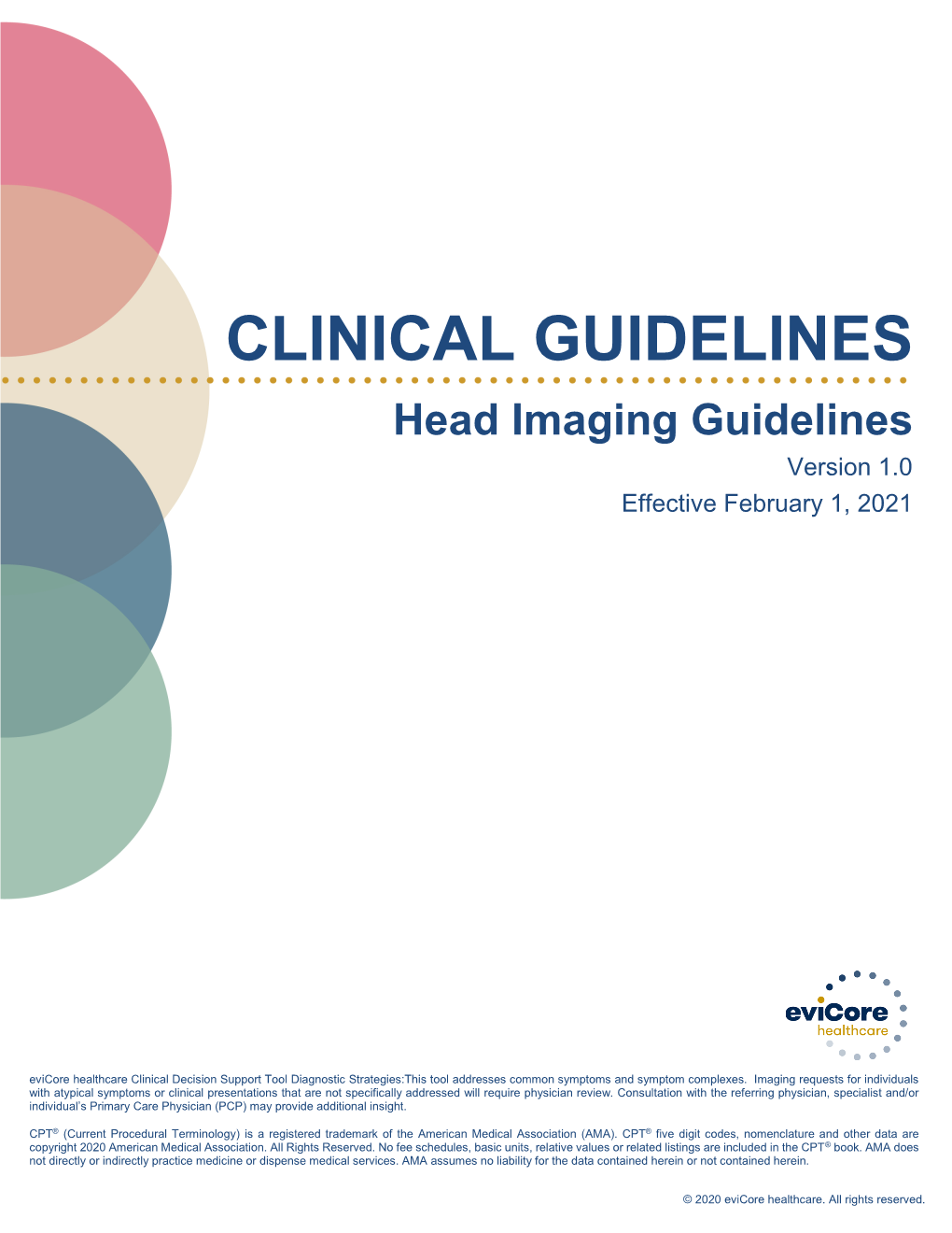 Evicore Head Imaging Guidelines