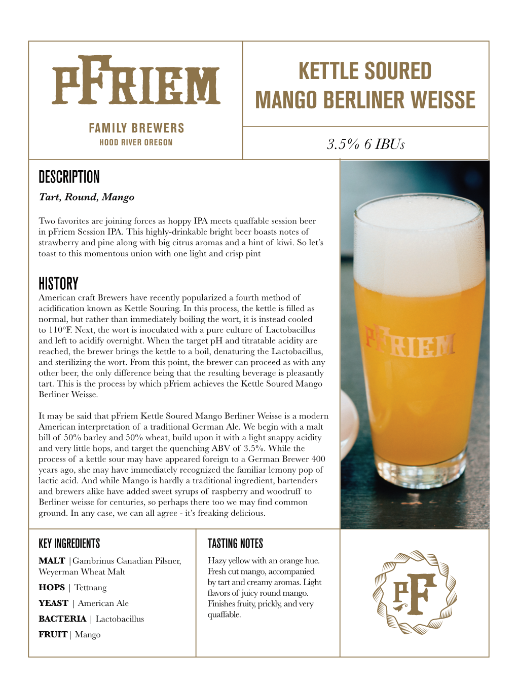 Kettle Soured Mango Berliner Weisse