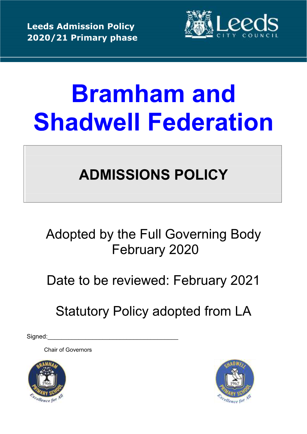 Bramham and Shadwell Federation