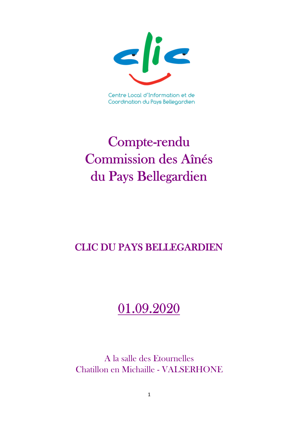 Compte-Rendu Commission Des Ainés Du 01/09/2020