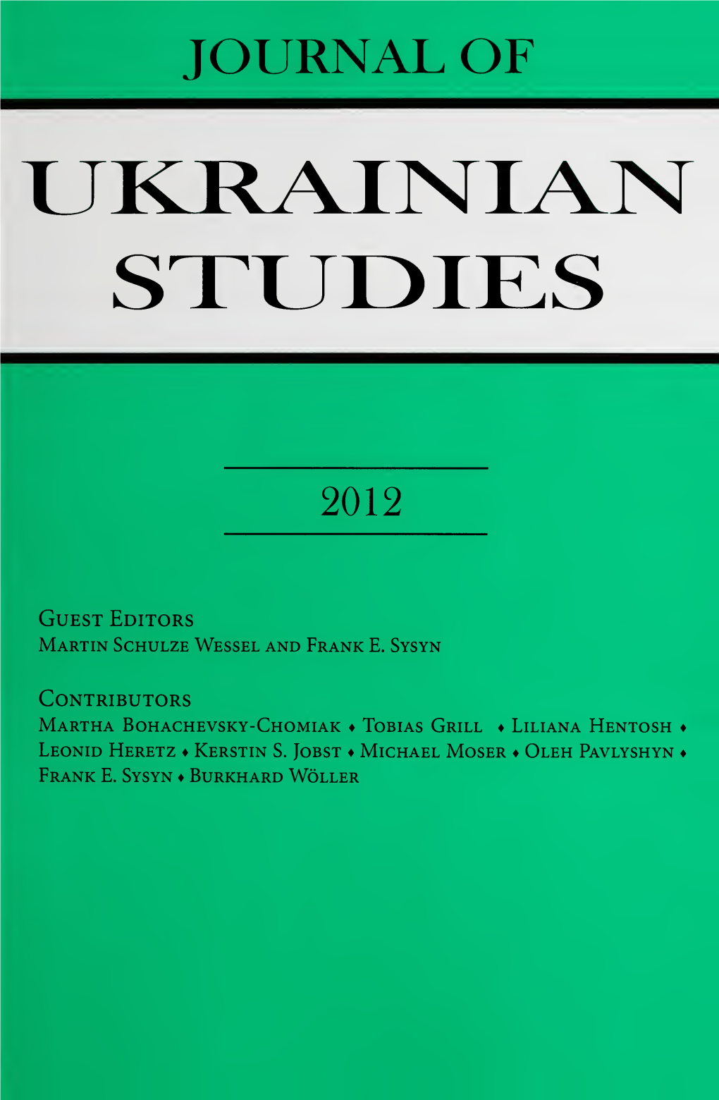 Journal of Ukrainian Studies