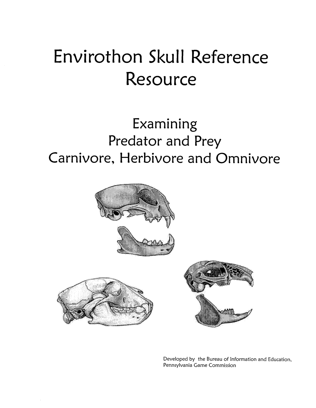 Envirothon Skull Reference Resource