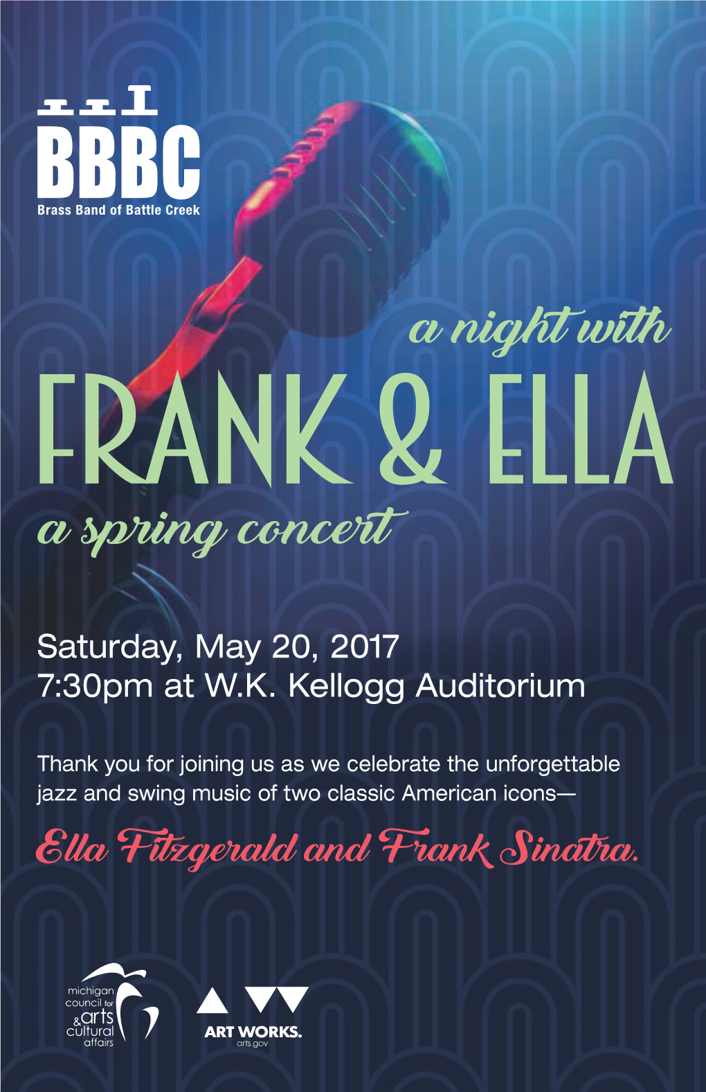 Saturday, May 20, 2017 7:30Pm at W.K. Kellogg Auditorium