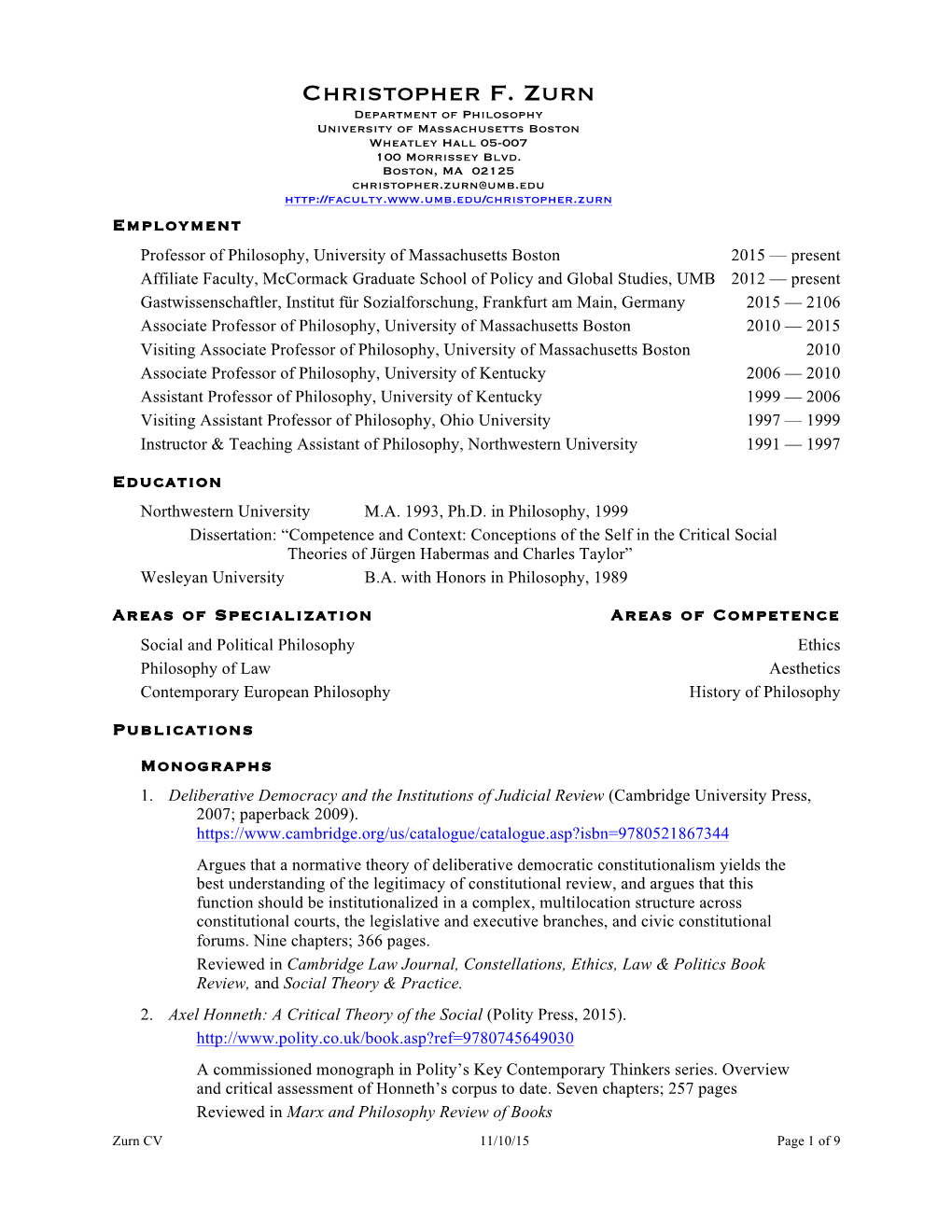 CFZ Short CV.Pdf