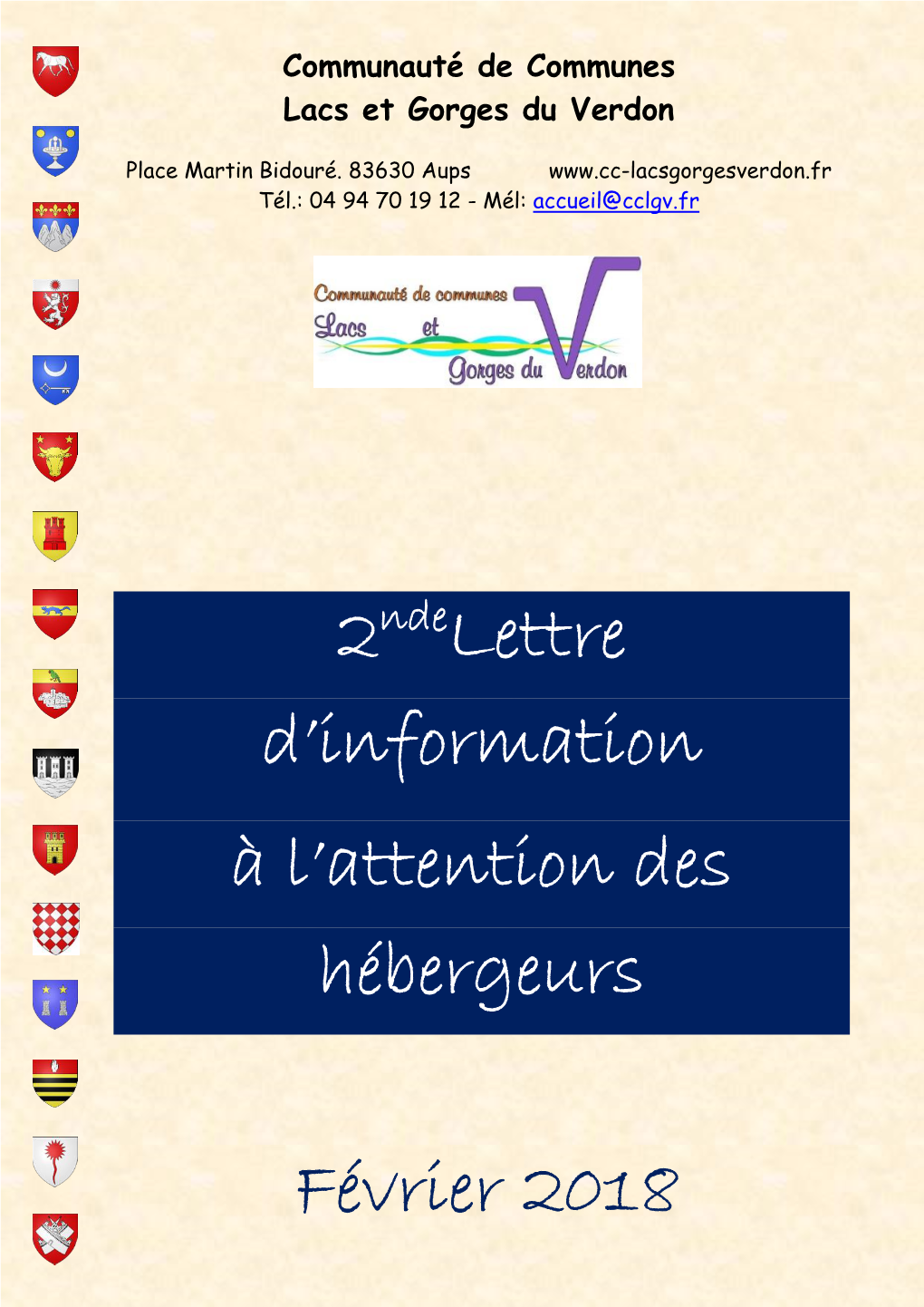 2Ndelettre D'information À L'attention Des Hébergeurs Février 2018