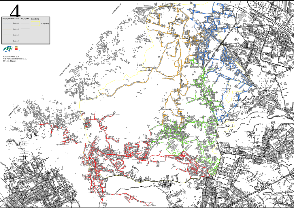 Mappa Con L'ubicazione Delle Strade