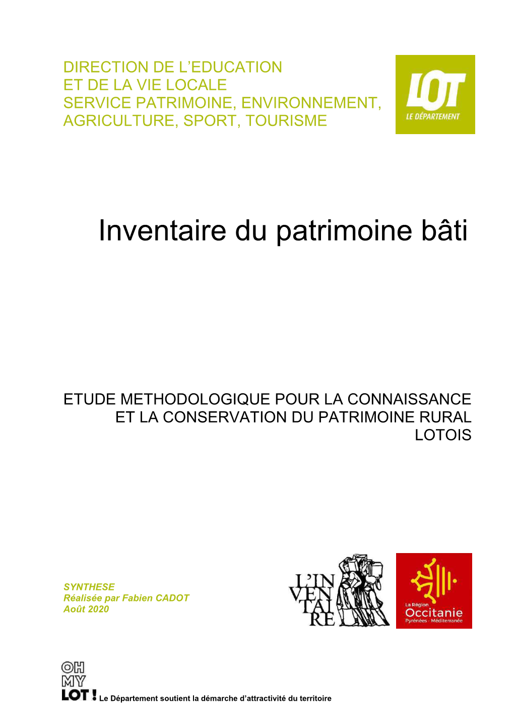 Inventaire Du Patrimoine Bâti