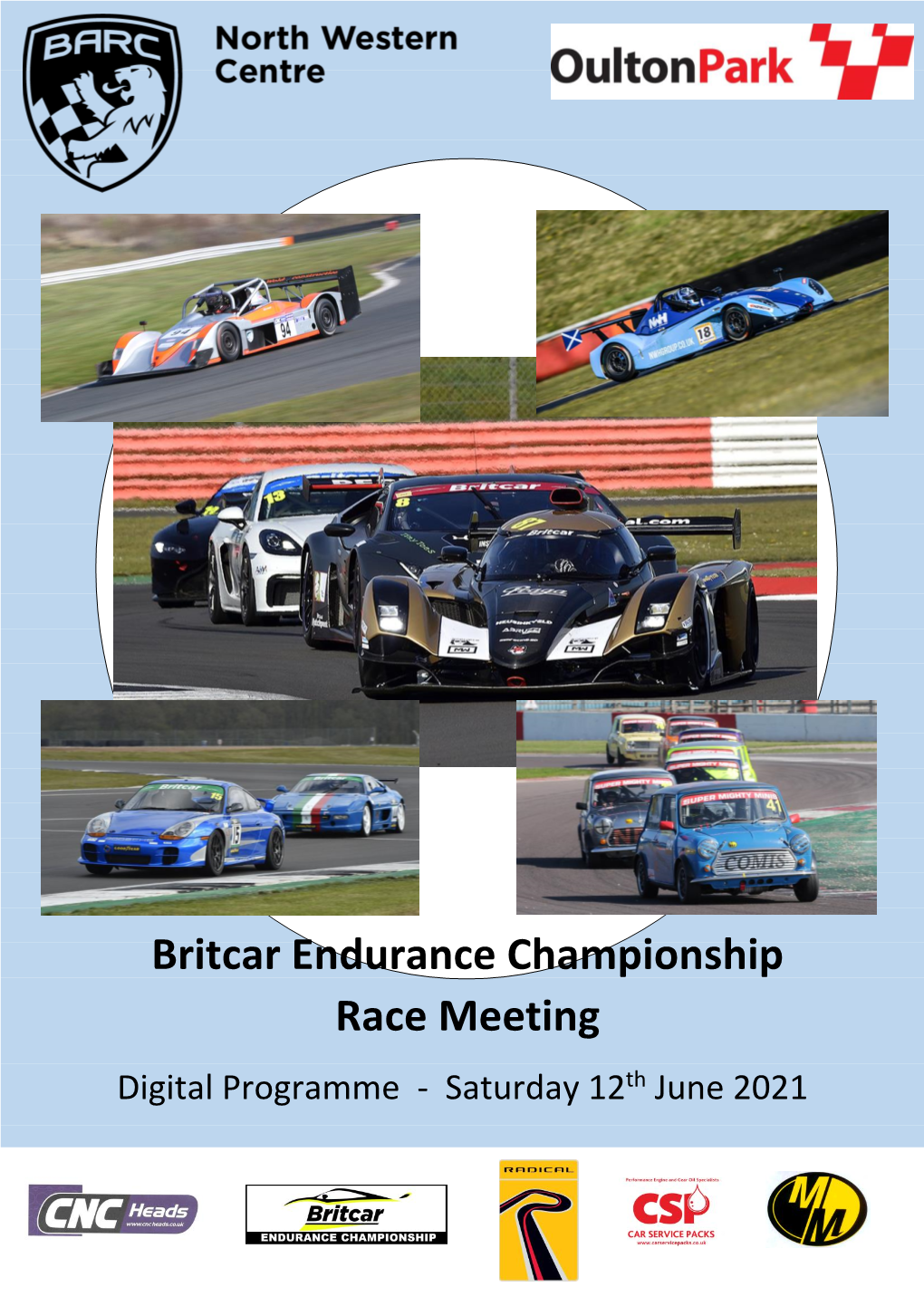 Britcar Endurance Championship Race Meeting Digital Programme - Saturday 12Th June 2021