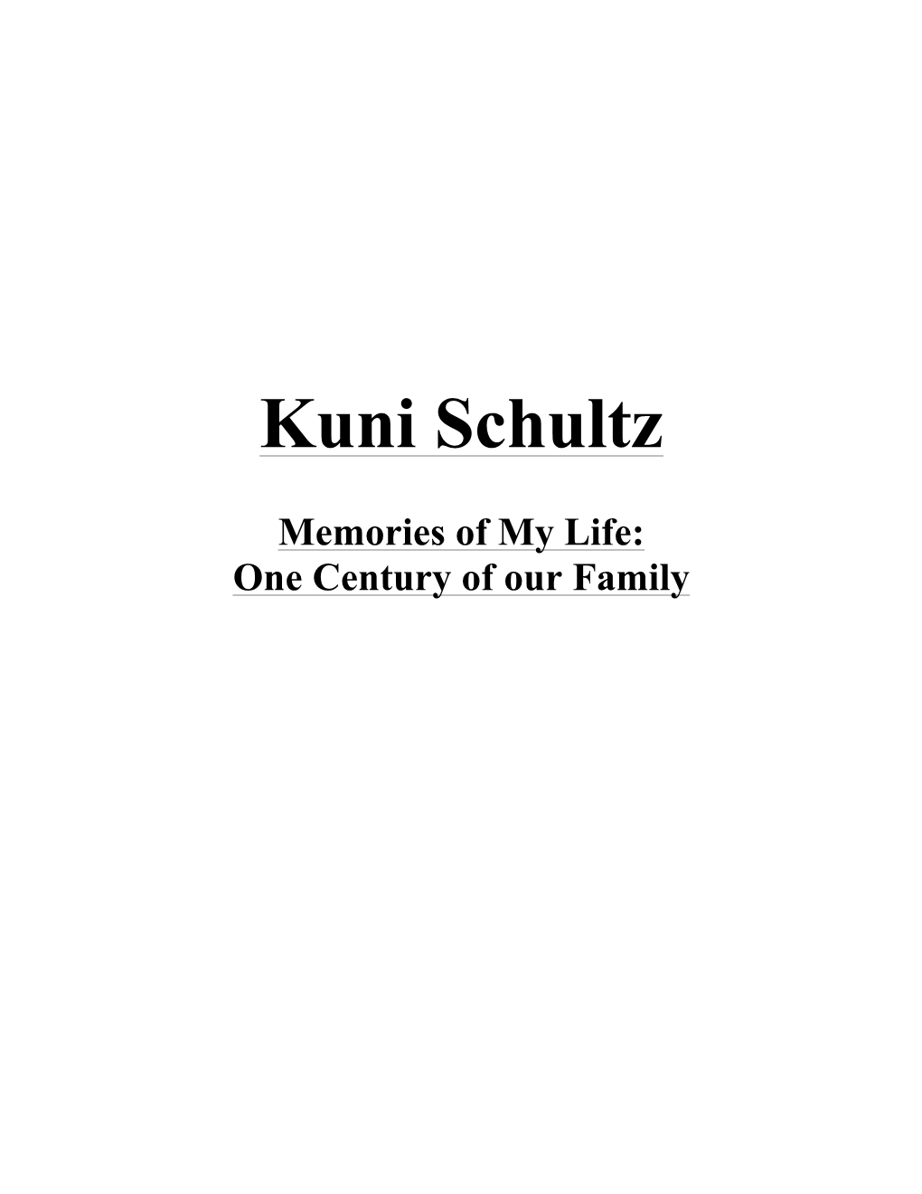 Kuni Shultz Final Draft
