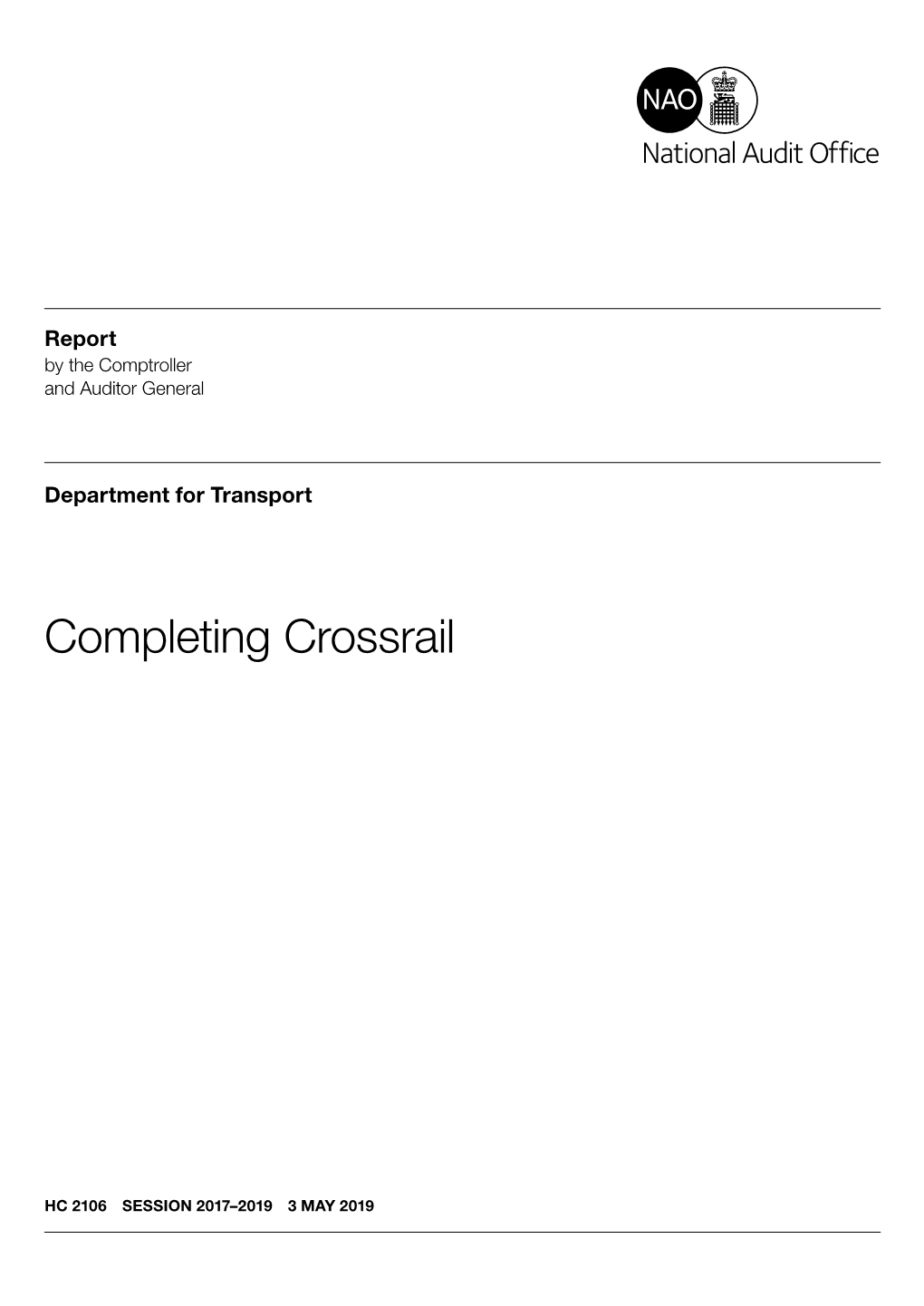 Completing Crossrail