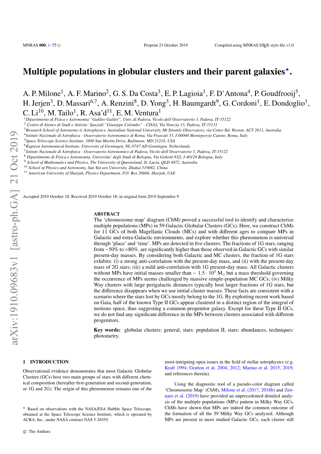 Multiple Populations in Globular Clusters and Their Parent Galaxies?