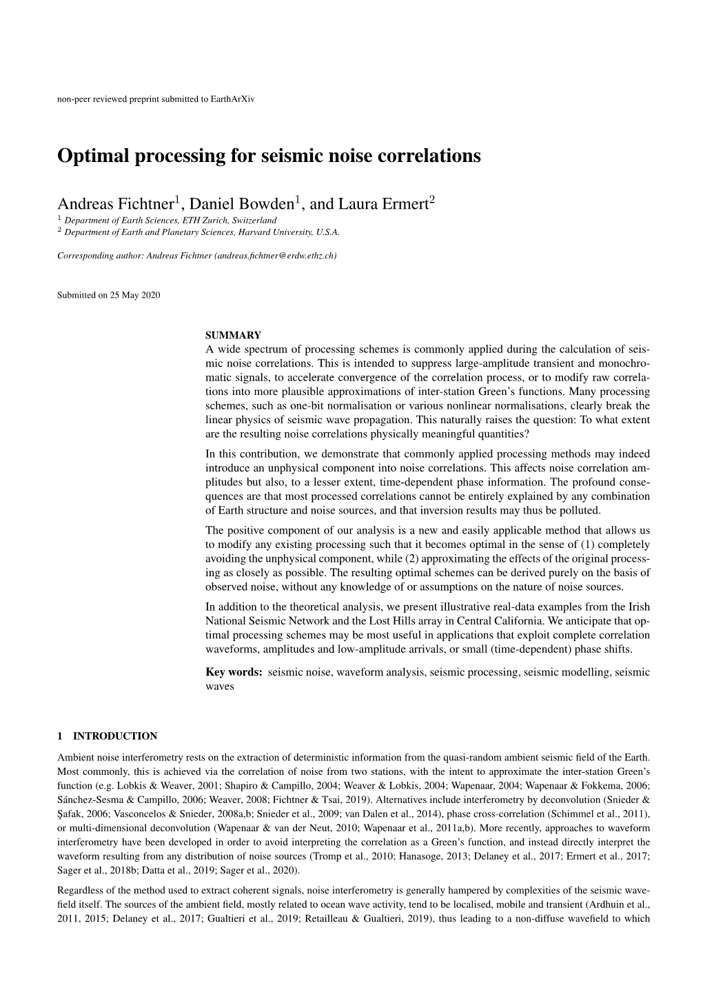 Optimal Processing for Seismic Noise Correlations
