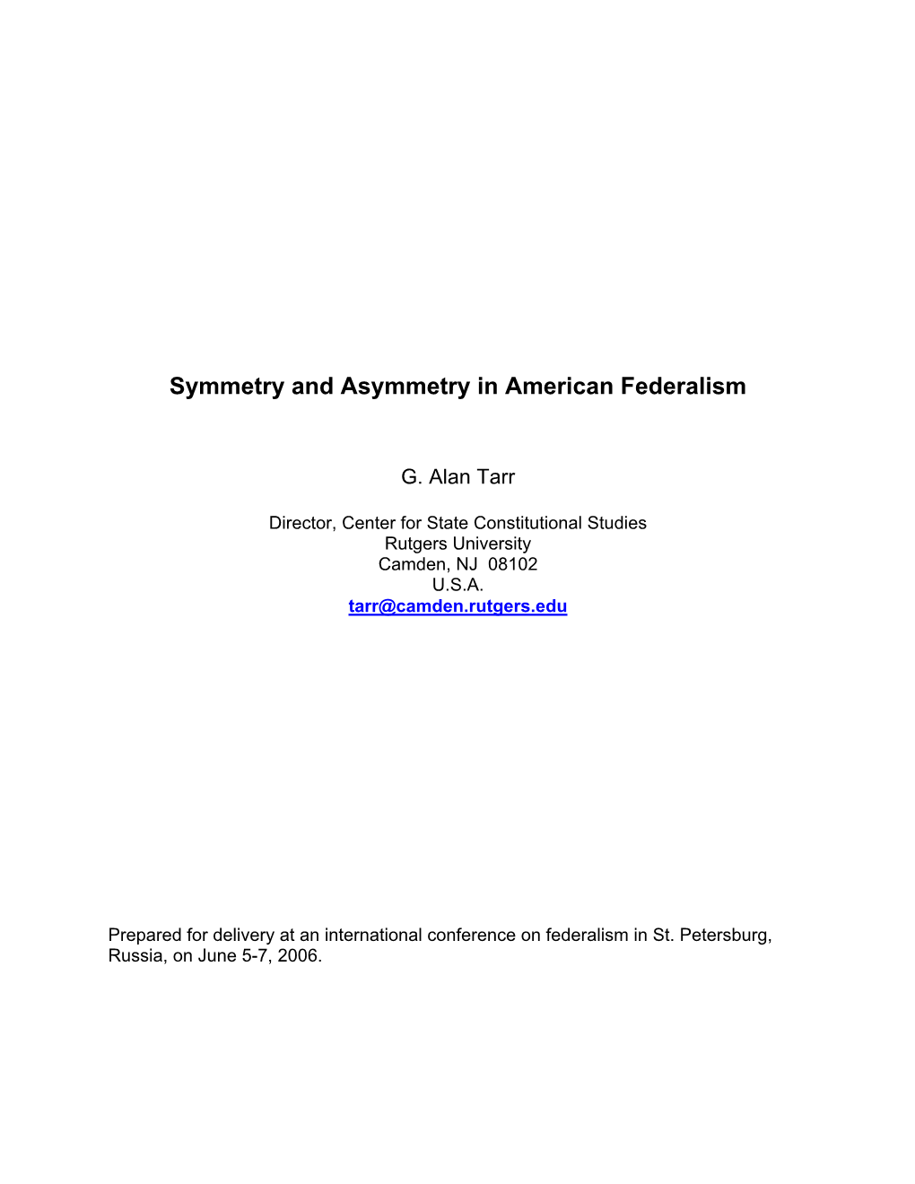 Federalism, Subnational Constitutionalism, And