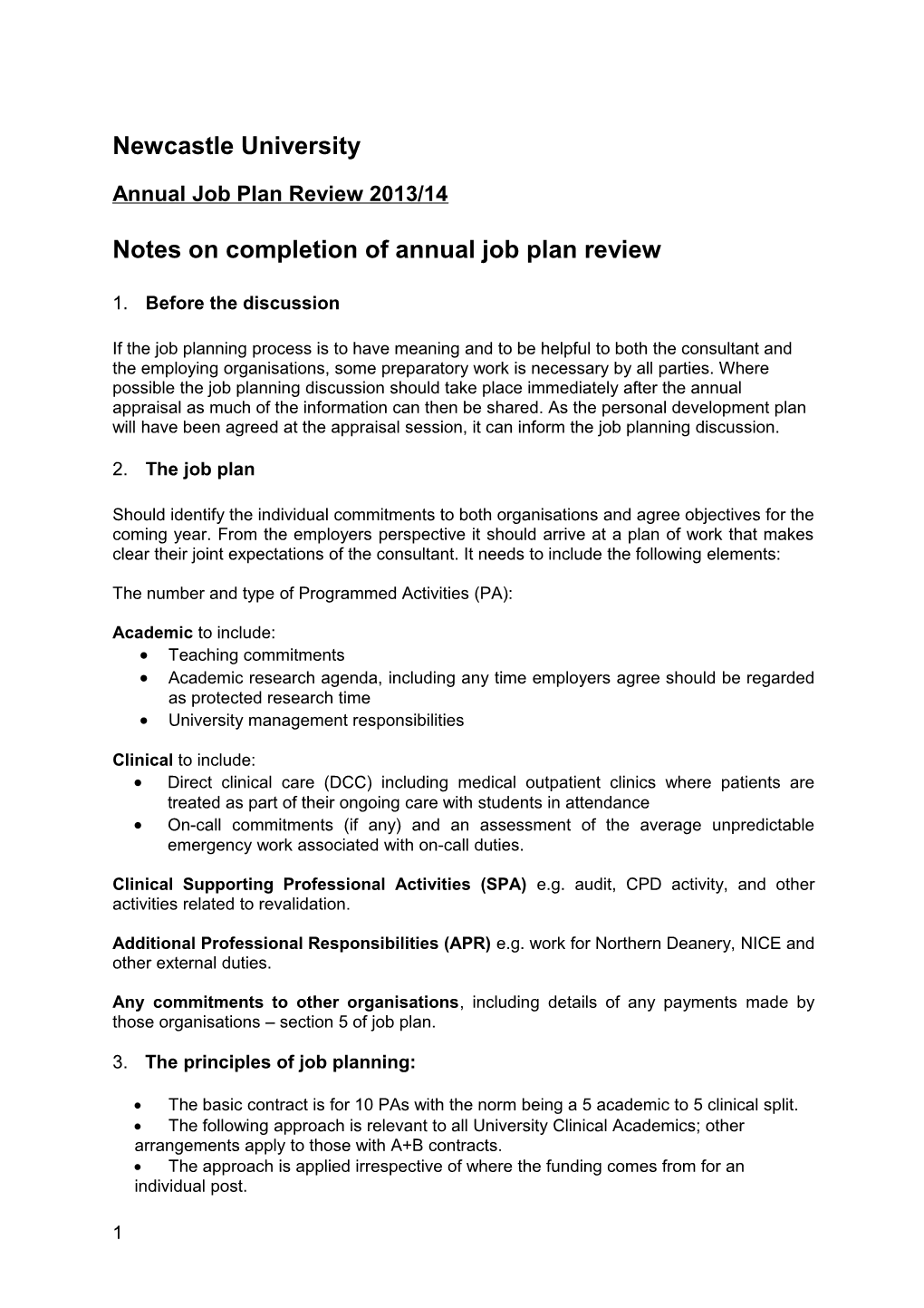 Annual Job Plan Review 2013/14