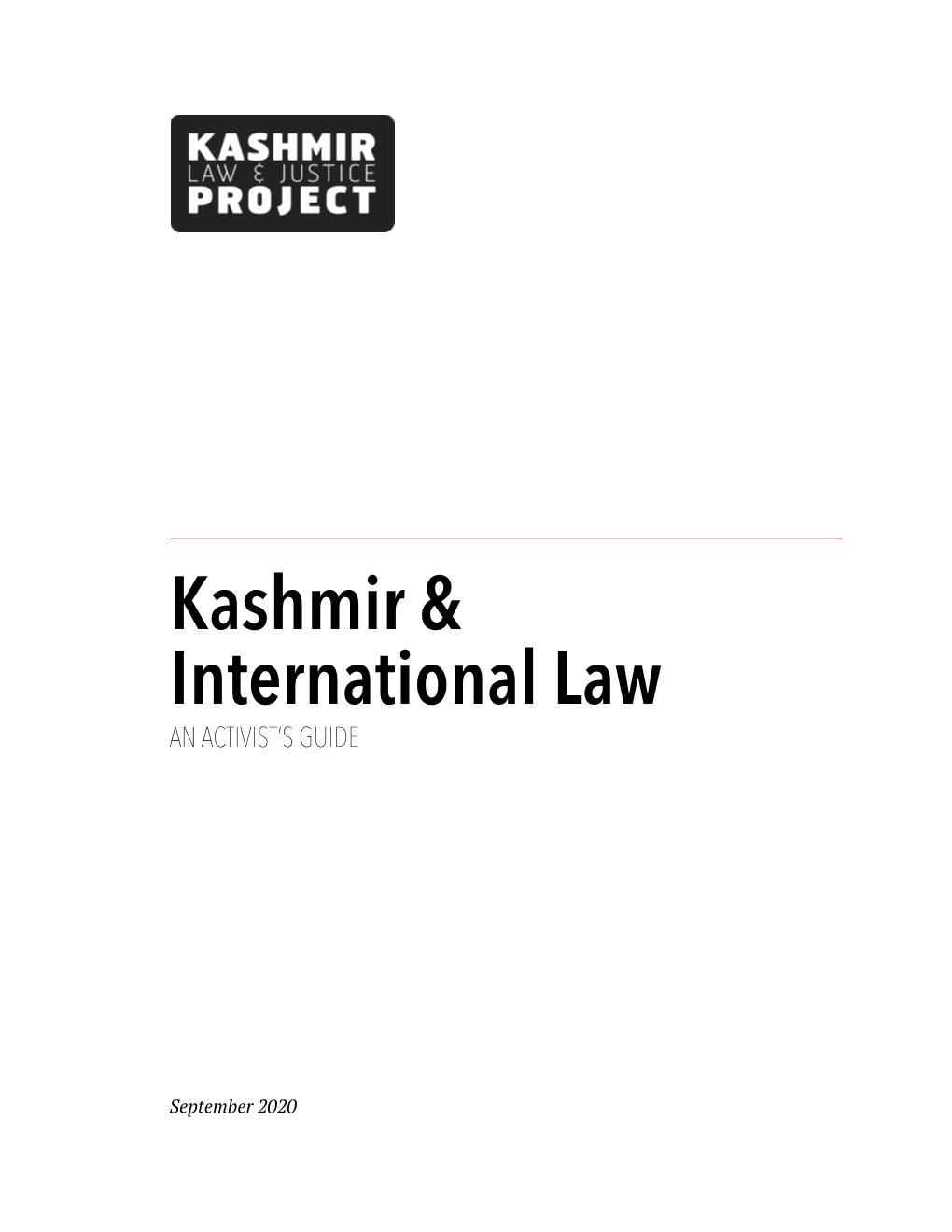 KLJP International Law IAJK an Activists Guide September 2020 Vm