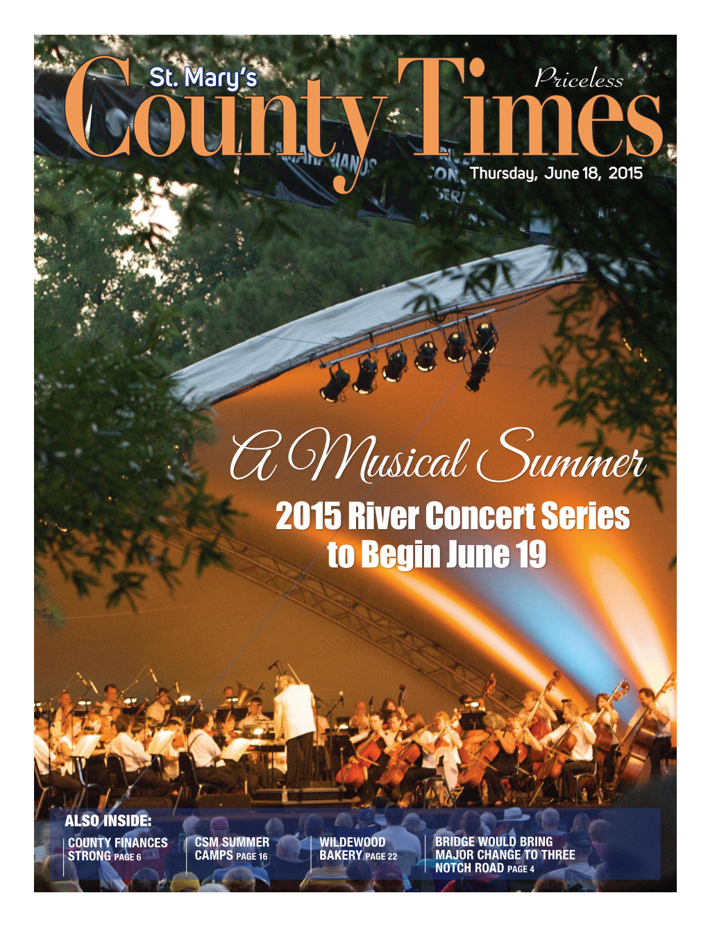 A Musical Summer 2015 River Concert Series to Begin June 19