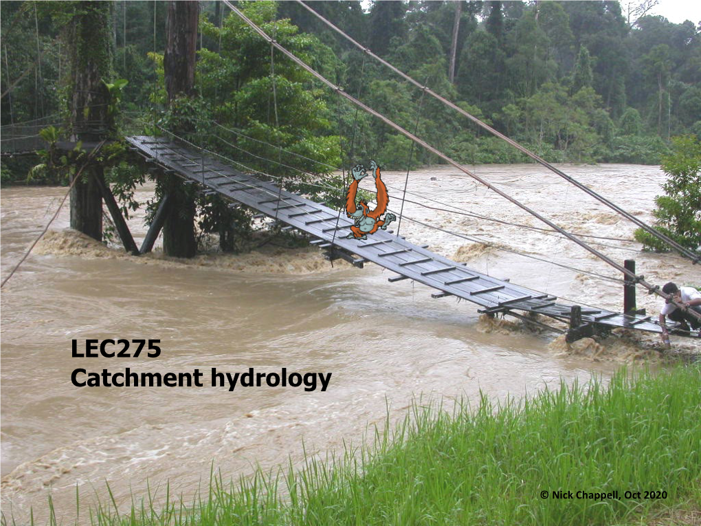 LEC275 Catchment Hydrology