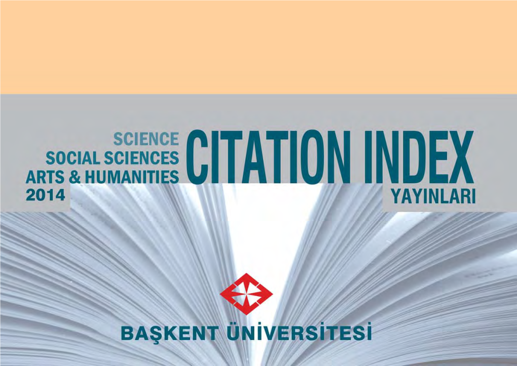 Citation Index Ve Scopus Yayınları 2014