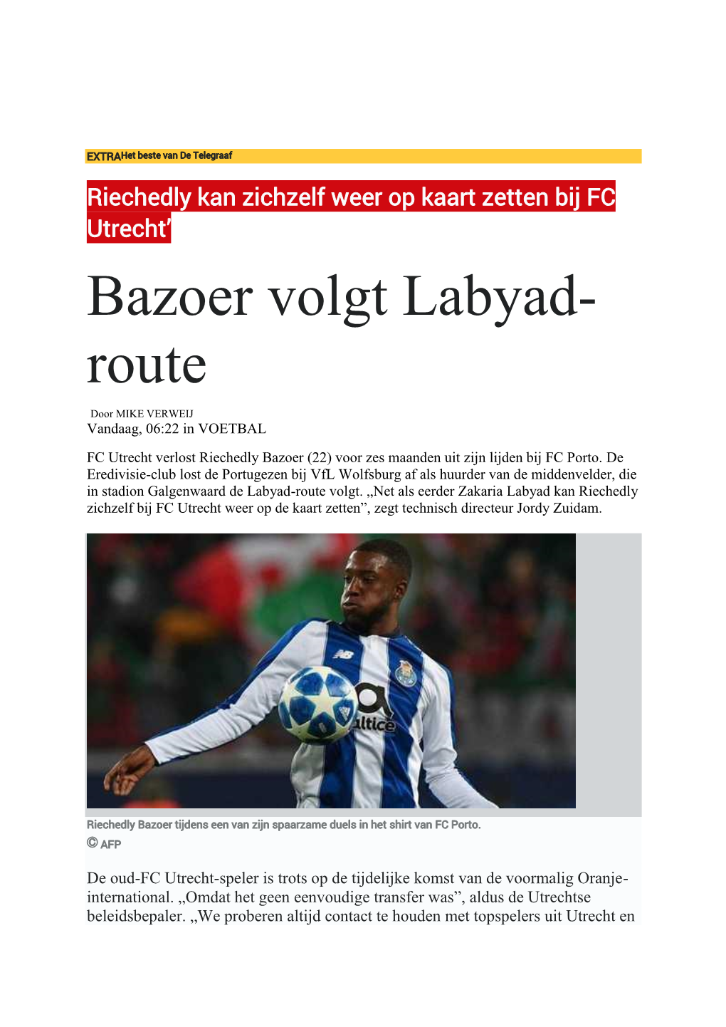 Bazoer Volgt Labyad- Route
