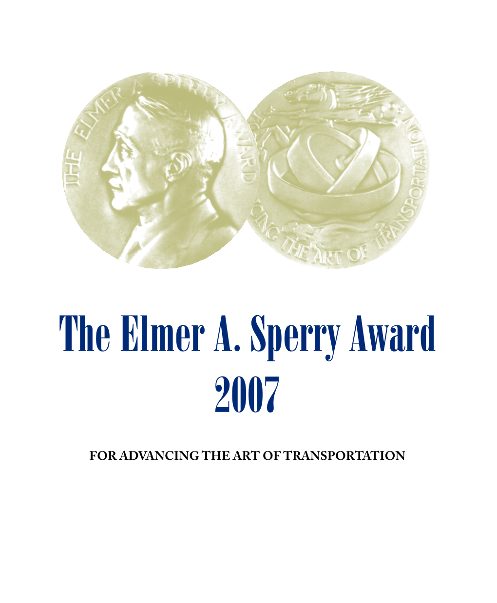 The Elmer A. Sperry Award 2007