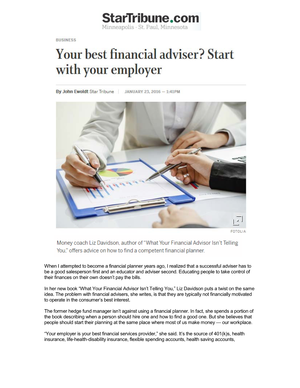 When I Attempted to Become a Financial Planner Years Ago, I Realized That a Successful Adviser Has to Be a Good Salesperson First and an Educator and Adviser Second