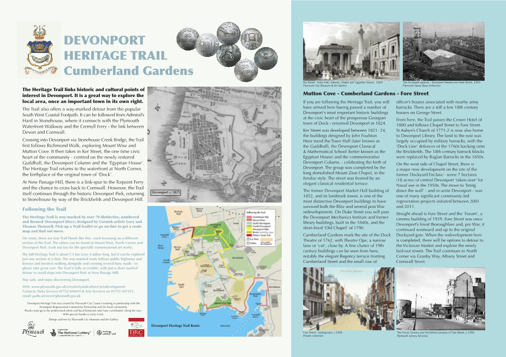 DEVONPORT HERITAGE TRAIL Cumberland Gardens