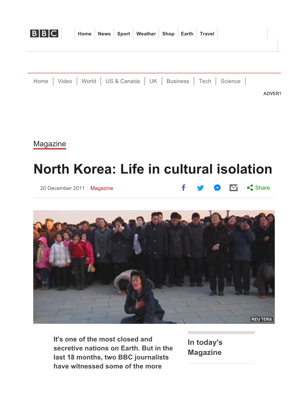 North Korea: Life in Cultural Isolation